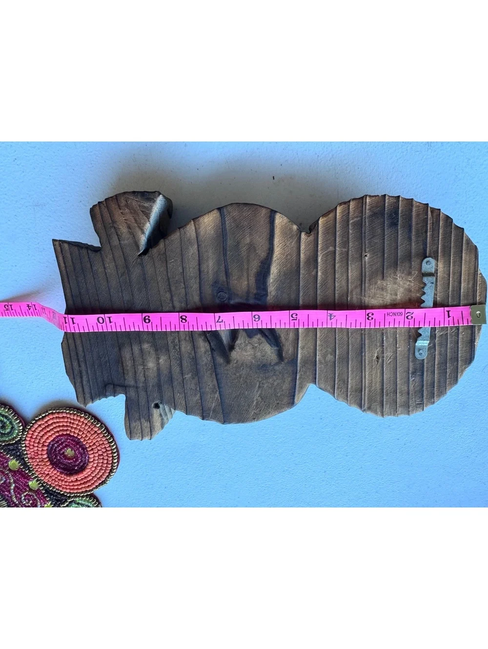 Rustic Hand Carved Wood Owl Wall Plaque 11” Folk Art Cabin Lodge Decor